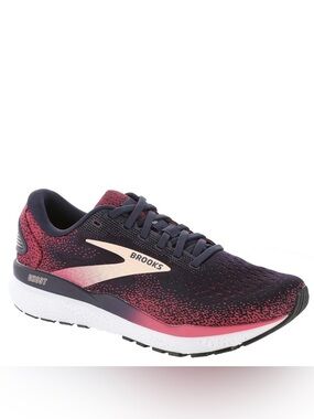 Brooks Ghost 16 Running Walking Comfort Shoes Red Blue Women’s Size 9 Medium B